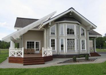 Деревянный дом из клееного бруса Скандинавия 1